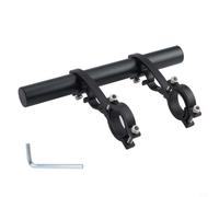 Caswynlife Soporte de extensión de manillar de bicicleta de aleación de aluminio, extremos de barra de doble soporte para velocímetro de faros, estante ligero para accesorios de ciclismo para