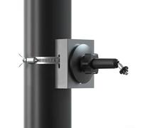 Caswynlife Soporte de panel solar impermeable compatible con Blink XT/XT2 y para Eufycam, soporte ajustable de 360° para exteriores, para pared, árbol o poste, incluye kit de instalación completo