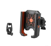 Caswynlife Soporte de teléfono de silicona para motocicleta y bicicleta | Soporte de liberación rápida con una sola mano con absorción de golpes, soporte estable para teléfono celular para manubrio