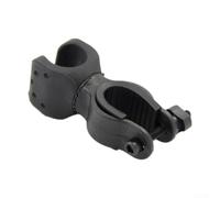 Caswynlife Soporte giratorio de 360 grados para linterna de bicicleta, soporte de luz ajustable en forma de U, soporte de luz para manillar de antorcha para bicicletas