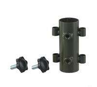 Caswynlife Soporte para barra de tienda de campaña de acero ajustable, tubo de fijación, para toldo de camping, lona resistente al viento, estaca de suelo de 28-34 mm de diámetro (verde)
