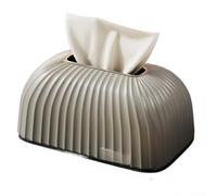 Caswynlife Soporte para caja de pañuelos, mecanismo con resorte para una fácil recarga, minimalista moderno diseñado para mesa de sala de estar, gris carbón o gris (gris)