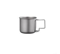 Caswynlife Taza plegable para camping, ligera de viaje Ti Caswynlife | Taza de café con retención de calor para senderismo, aventuras al aire libre y uso diario, vajilla portátil