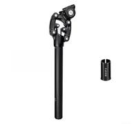 Caswynlife Tija de sillín de suspensión de aleación de aluminio para bicicleta de montaña, poste ajustable de absorción de impactos con diseño de doble perno, compatibilidad de 27,2 a 33,9 mm
