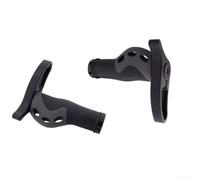 Caswynlife Tpr - Puños de goma para manillar de bicicleta de montaña con sistema de bloqueo bilateral, ergonómica, antideslizante, texturizado, para barras de 22,2 mm