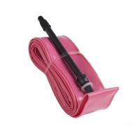 Caswynlife Tubo interior ultraligero 700C 25-32C para bicicleta de carretera, tubo ligero de bicicleta de carreras con válvula de 45-85 mm, tubo interior de ciclismo rosa de 29 g, neumático compatible