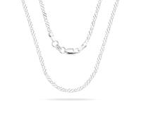 Casxyue Cadena de plata 925 para mujeres y niñas, 16, 18, 20, 22, 24, 26, 28, 30 pulgadas, cadena de bordes, serpiente, cruz, caja, cuentas, 26inch, Plata, No es una piedra preciosa