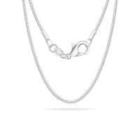 Casxyue Cadena de plata 925 para mujeres y niñas, 16, 18, 20, 22, 24, 26, 28, 30 pulgadas, cadena de bordes, serpiente, cruz, caja, cuentas, 28inch, Plata, No es una piedra preciosa