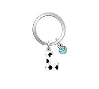 Casxyue Llavero de fútbol para mujeres, hombres, niños y niñas, llavero para amantes del fútbol, llavero del alfabeto inicial, regalos de graduación y cumpleaños, L, 2.5cm