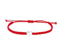 Casxyue Pulseras Iniciales Letra A - Z Roja Pulsera Para Mujer y Niña Colgante en Forma de Corazón Plateado Nombre Iniciales Pulsera Para Amiga Hija Hermana Pareja (E)
