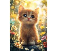 Cat 120 Piece Jigsaw Puzzles for Adults, Colourful, Challenging & Brainteasing Adult Puzzles 120 Pieces Sunshine, Fun jigsaws for The Whole Family 10x8 Inch