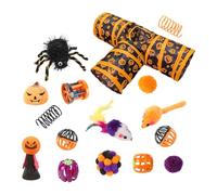 Cat 3 Tunnel Toys Set - Canal de juego plegable, plegable de 3 vías, tubo de agujero portátil Peek | interactivo para casa para conejos, , cachorros, interior - entrenamiento de