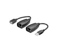 Goobay Convertidor USB 2.0 CAT 5/5a/6 – Transfiere señales USB por cable de red hasta 40 m