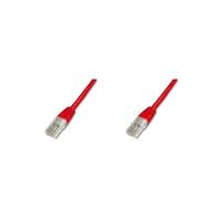 CAT 5e U-UTP patch cord, PVC AWG 26/7, length 30 m, color red