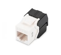 CAT 6 Keystone Jack, unshielded RJ45 to LSA, tool free connection, incl. cable tie