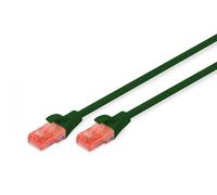 CAT 6 U-UTP patch cord, Cu, LSZH AWG 26/7, length 0.25 m, color green