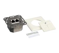 Cat.6 wall outlet 2xrj45 stp