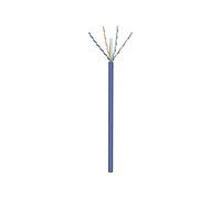 CAT 6A Installationskabel 4x2xAWG 23/1 U/UTP starr, ungeschirmt, LS0H 50m BLAU