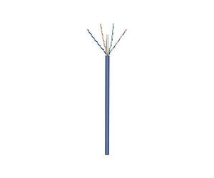 CAT 6A Installationskabel 4x2xAWG 23/1 U/UTP starr, ungeschirmt, LS0H 50m BLAU