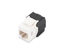 Módulo Keystone DIGITUS - Cat-6A - No apantallado - RJ45 - Clase EA - 500 MHz -10GBase-T - Herramienta de montaje Libre - Blanco