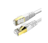 Cat 8 Ethernet Cable 25m Round Network Internet Ethernet Lan Cable,high Speed 40gbps 2000mhz Sftp Lan Wires Internet Patch Cable with Rj45 Gold Plated