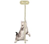 Cat Activity Climbing Rope -Wood Cotton Indoor Cat Toys - 150cm Cats Scratcher Rope | for Cats Indoor Apartment Dorm Balcony Entertainment Exercise