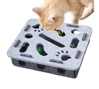 Cat Activity Maze - Juguete para Gatos, Juego Interactivo de Mente | Estructura Base no ruidosa, Instrumento de interdesarrollo de enriquecimiento, diseño Simple y con