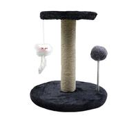 Cat Activity Tree, Large Pet Scratching Post, Kittens Tower, Feather Attachment Interactive Plays Tilt Protection Spring Ball Sturdy Material, 10.24x10.24x11.02 Inches