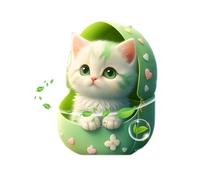 Cat Air Freshener Vent Clip - Cute Car Aromatherapy Accessory | Sea Scent Diffuser with Cartoon Design, Easy Clips-On for Automotive Interior, Portable Fragrance for Travel Daily Commute