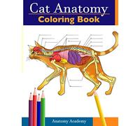 Cat Anatomy Coloring Book: Incredibly Detailed Self-Test Feline Anatomy Color workbook | Perfect Gift for Veterinary Students, Cat Lovers & Adults