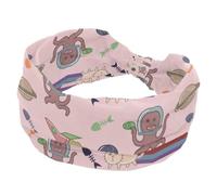 Cat and Alien - Diademas anchas para el pelo para mujer, turbante suave, antideslizante, elástica, para yoga, entrenamiento, yoga, con nudos cruzados