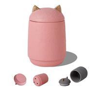 Cat and Dog Pet Urns, Environmentally Friendly Cement Memorial Jars, Pet Funeral Supplies(Pink)