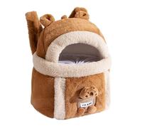 Cat and Dog Travel Backpack | Cozy Winter Pet Carrier Bag | Small Cat Backpack with Top Opening | Winter Pet Cage for Outdoor Travel | Insulated Cat Carrier Bag | Top-Opening Design for Easy Access