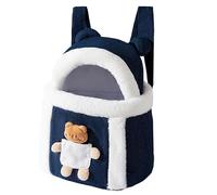 Cat and Dog Travel Backpack | Cozy Winter Pet Carrier Bag | Small Cat Backpack with Top Opening | Winter Pet Cage for Outdoor Travel | Insulated Cat Carrier Bag | Top-Opening Design for Easy Access