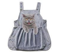 Cat Apron Carrier | Arctic Fleece PEECE PET CAPRON APRON | COZY GAT SLING | PERROS OFERTA CORRENTA CATTO CATTO PASO PARA INTERIOR, OUTDOOR, VIAJE Vector Pecho De Perrito Vector De