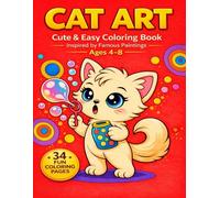 Cat Art: Cute & Easy Coloring Book Inspired by Famous Paintings Ages 4-8 (KidsFun Coloring Art Series)