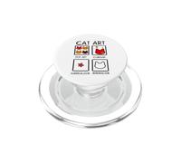 Cat Art Shirt - Camiseta Divertida de Historia del Arte PopSockets PopGrip para MagSafe