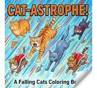 CAT-ASTROPHE! A Falling Cats Coloring Book: Funny Animal Art with 35 Hilarious Pages of Feline Fails in Freefall
