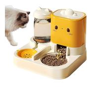 Cat Automatic Feeders, Large Capacity Pet Food Dispenser, Water and Food Bowl Combo, Easy-to-Use and Sturdy Design for Cats, Dogs, Puppies, Kittens, Rabbits, 11.42x10.24x9.06 in