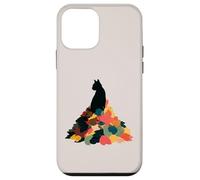Cat Autumn Leaves Fall Cozy Aesthetic Feline Owners Carcasa para iPhone 12 Mini