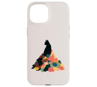 Cat Autumn Leaves Fall Cozy Aesthetic Feline Owners Carcasa para iPhone 15