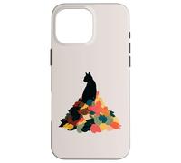 Cat Autumn Leaves Fall Cozy Aesthetic Feline Owners Carcasa para iPhone 16 Pro MAX