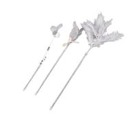Cat Backing Wand, Diversión Jugando a Long Cat Teaser Wand PVC Feather 3pcs Pretty Design For Home (#1)