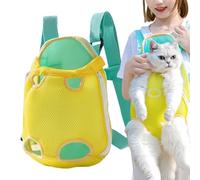 Cat Backpack Carrier, Pet Travel Backpack, Legs Out Carrier, Cat Front Carrier, Portable Cat Front Backpack Carriers with Adjustable Straps, Designed for Secure and Comfortable Travel for Small Pets