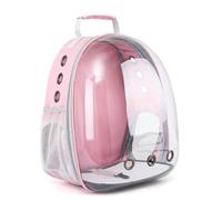 Cat Backpack Carrier with Transparent Window and Breathable Mesh for Travel, Hiking, or Outdoor Activities, Comfortable Pet Carrier Bag with Handle for Small Dogs and Cats