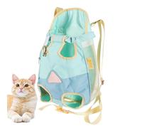 Cat Backpack | Portable Breathable Mesh Pet Carrier For Travel, Walking, Hiking, and Camping. Foldable and Ventilated Design For Comfortable Outdoor Adventures with Your Cat Or Dog.