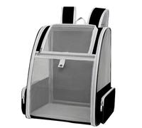 Cat Backpack, Portable Pet Carrier, Large Caliber Opening, Black, Pink, Non Slip Bottom Plate, Comfortable Travel Bag for Small to Medium Sized Animals