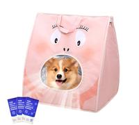 Cat Bag Carrier, Cat Carrying Cage 15,16 x 11,81 x 15,75 pulgadas Ventilated Foldable Case with Built-in Ice Pack, Insulated Cooling Portable Holder for Bike, Car, Camping, Airline, Outdoor Travel