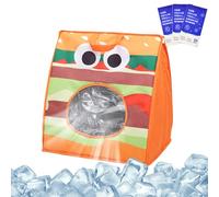 Cat Bag Carrier, Portable Cooling Travel Case, Built-in Ice Pack, Ventilated Foldable Design, Insulated Holder for Indoor, Car, Bike, Camping, Airline Use and More