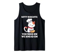 Cat Baker Kitty Galletas amasar Em Cute Baking Pet Pun Art Camiseta sin Mangas